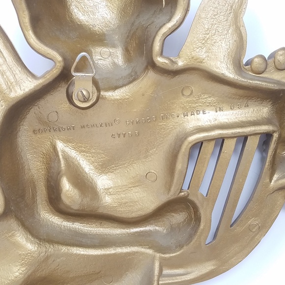 Vintage Syroco Cherubs wall decor mid century - Picture 4 of 7